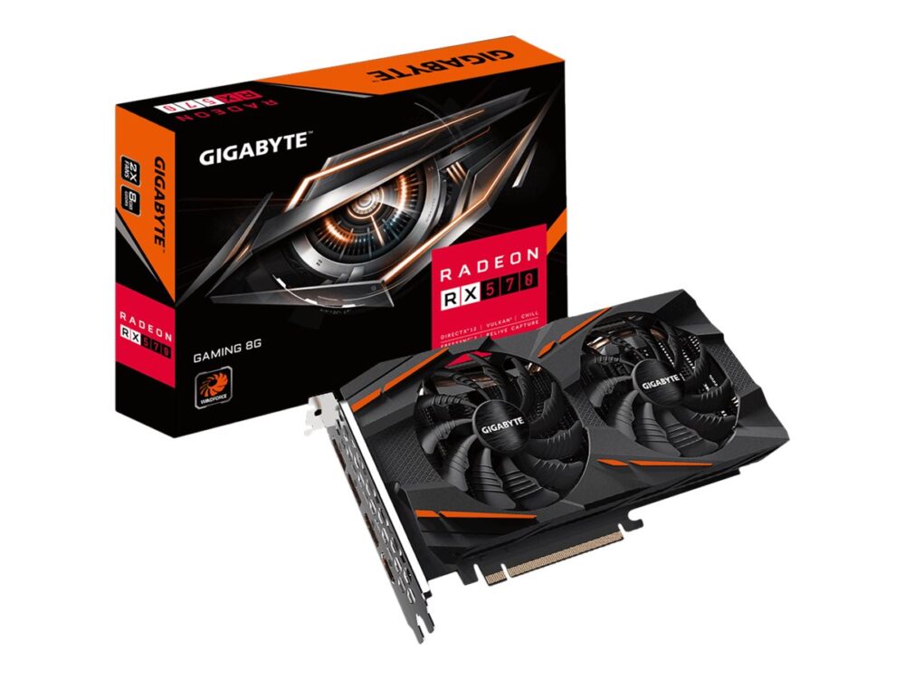 Gigabyte Radeon RX 570 Gaming 8G Grafikkarten GV-RX570GAMING-8GD 2.0