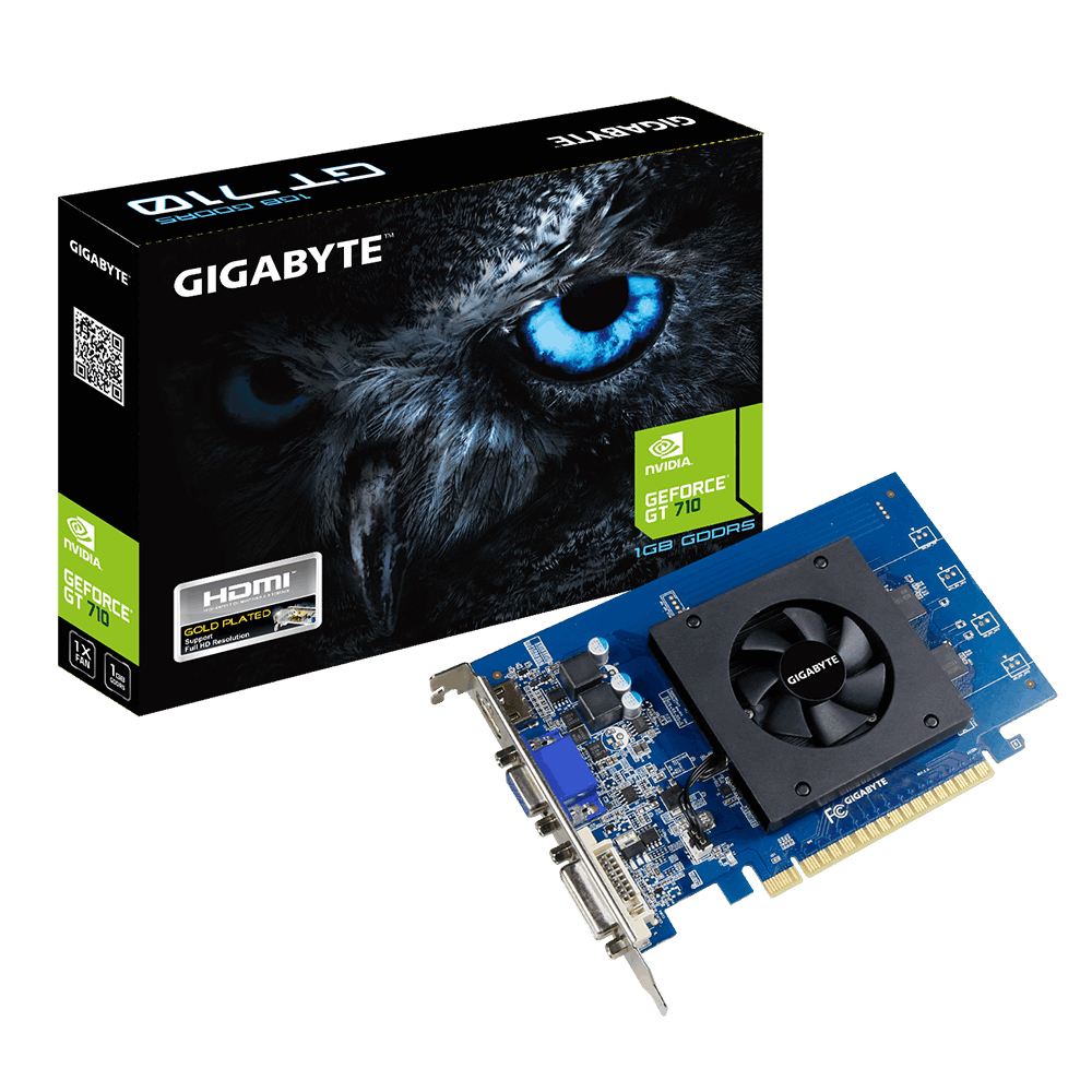 Gigabyte VGA GeForce® GT 710 1GB D5 1GL low profile 2.0 GV-N710D5-1GL