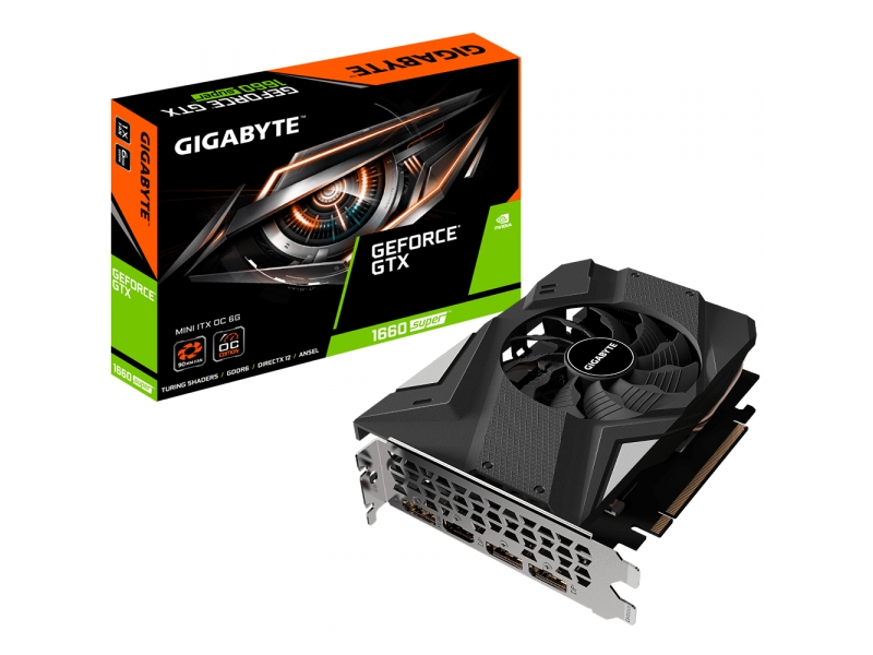 Gigabyte VGA GeForce® GTX 1660 Super 6GB MINI ITX OC GV-N166SIXOC-6GD