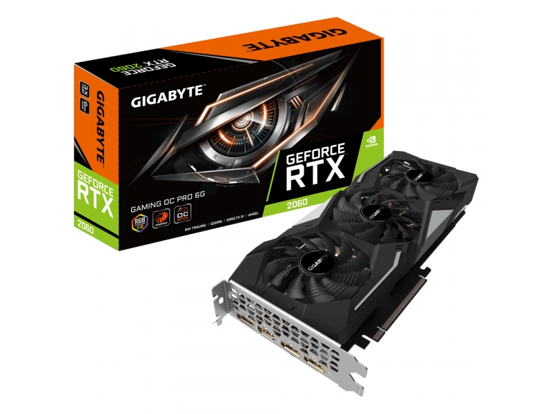 Gigabyte VGA GeForce® RTX 2060 6GB Gaming OC Pro  GV-N2060GAMINGOC PRO-6GD