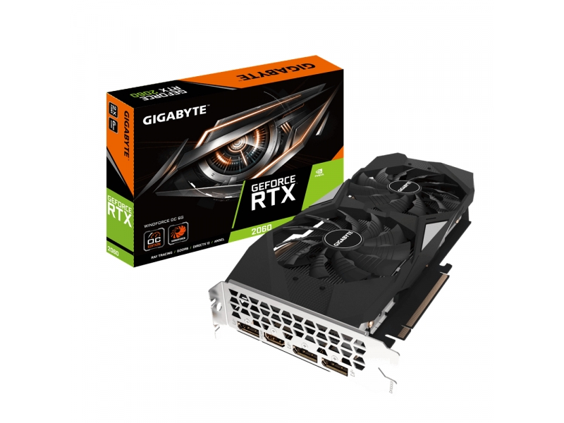 Gigabyte VGA GeForce® RTX 2060 6GB Windforce OC GV-N2060WF2OC-6GD