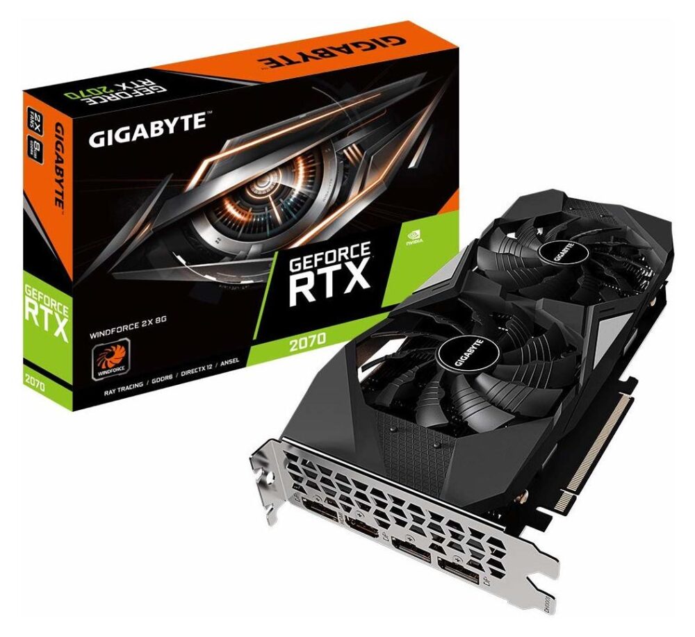 Gigabyte VGA GeForce® RTX 2070 8GB Windforce 1.0 |GV-N2070WF2-8GD 1.0