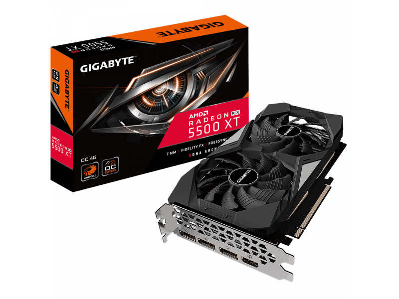 Gigabyte VGA Radeon RX 5500 XT 4GB OC GV-R55XTOC-4GD