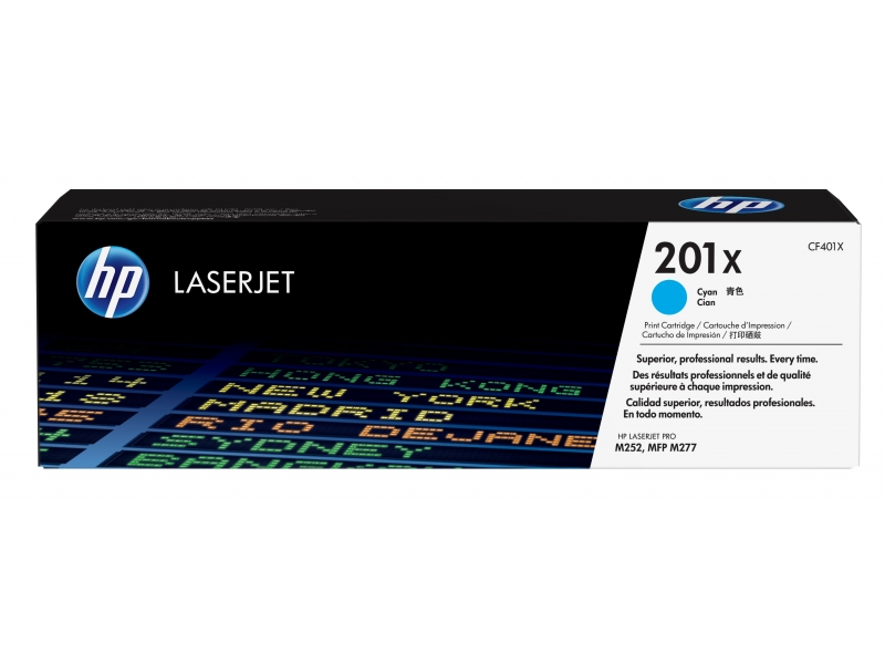HP 201X - 2300 pages - Cyan - 1 pc(s) CF401X