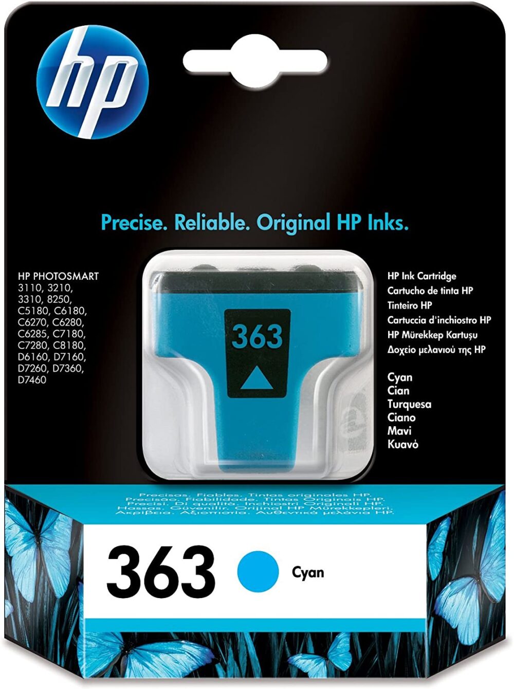 HP 363 Cyan Original Tintenpatrone - Original - Ink Cartridge C8771EE#ABE
