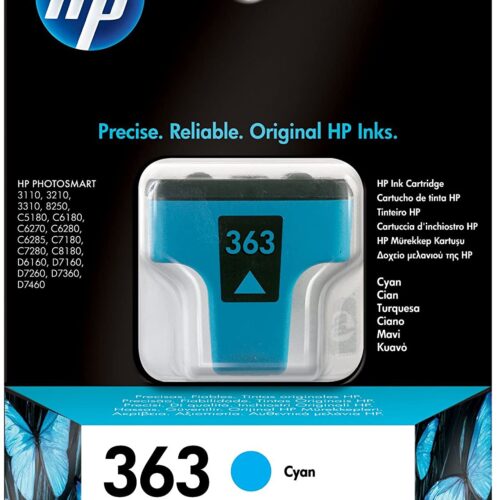 HP 363 Cyan Original Tintenpatrone - Original - Ink Cartridge C8771EE#ABE