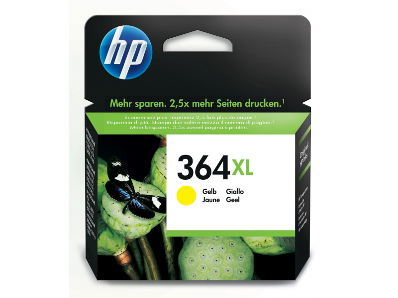 HP 364XL - Original - Pigment-based ink - yellow Inkjet printing CB325EE