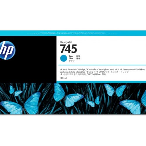 HP 745 Tintenpatrone Cyan 300 ml F9K03A