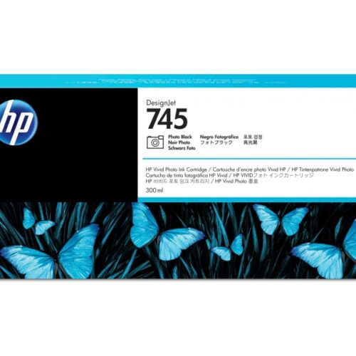 HP 745 Tintenpatrone Fotoschwarz 300 ml F9K04A
