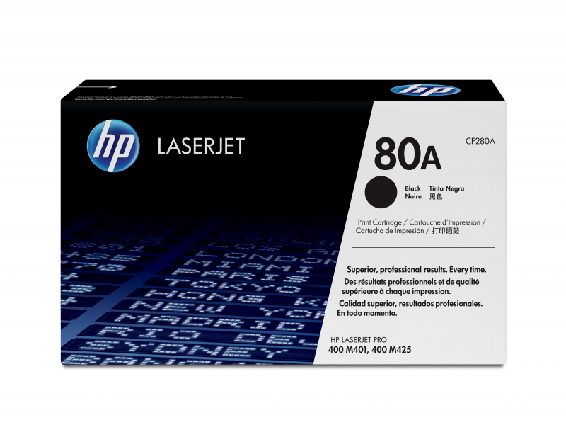 HP 80A - 2560 pages - Black - 1 pc(s) CF280A