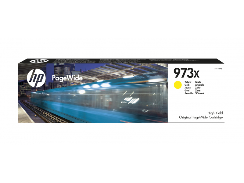 HP 973X - Original-Pigment-based ink-Yellow-Inkjet printing F6T83AE