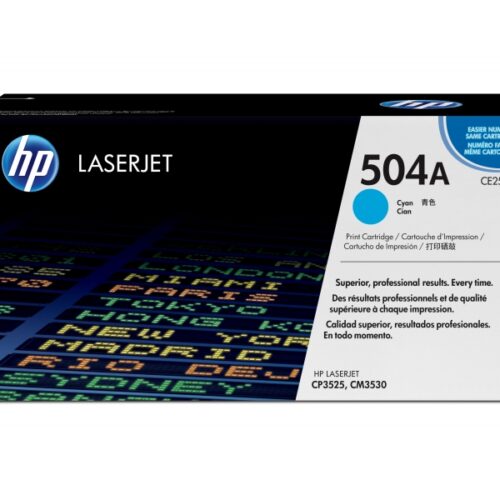 HP Color LaserJet 504A-Toner Cartridge Original-cyan-7,000 pages CE251A