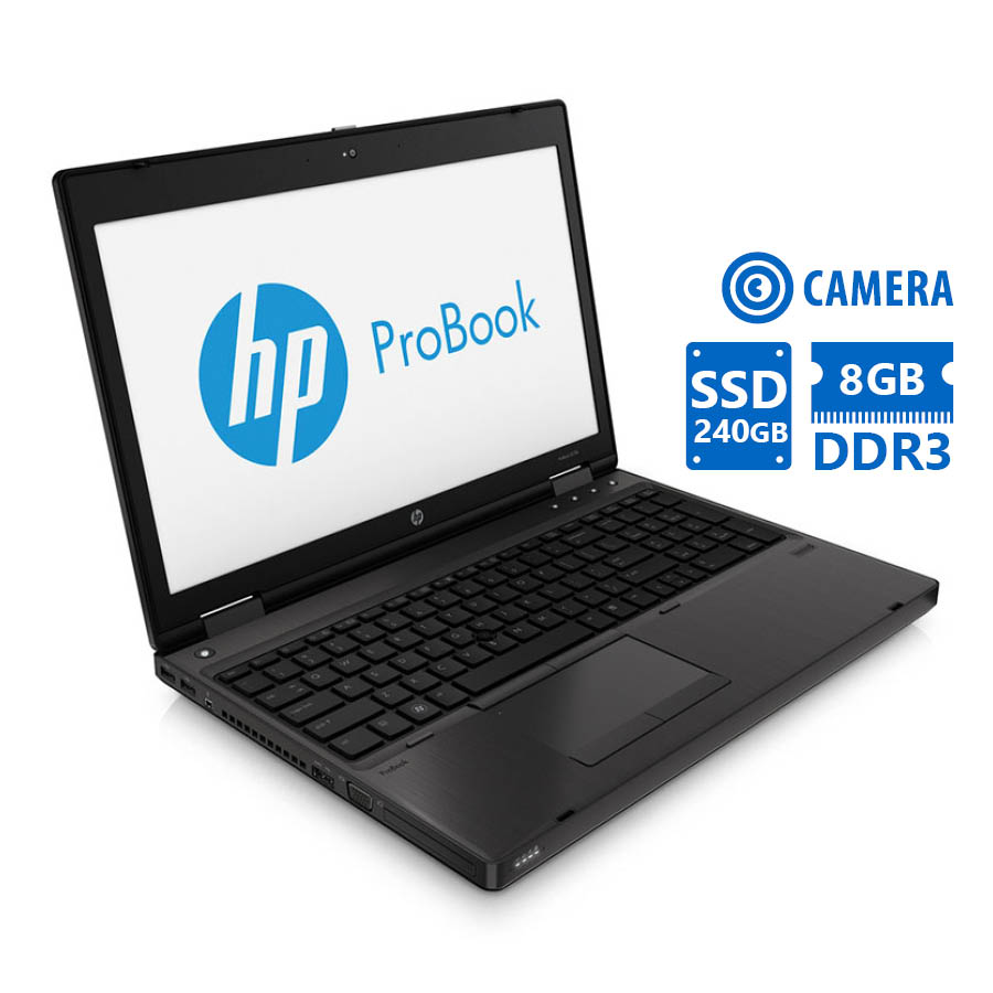 HP ProDesk 6570B i5-3320M/15.6/8GB/240GB SSD/DVD/Camera/7P Grade A Refurbished Laptop