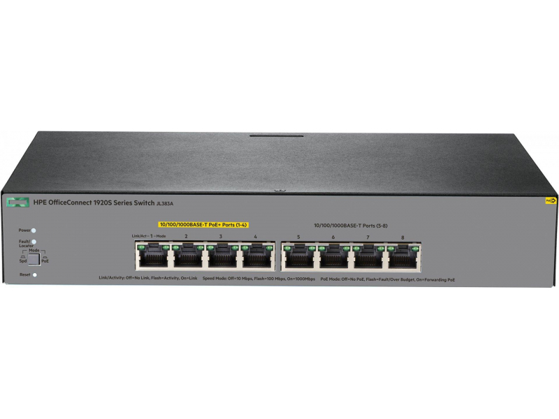 HP Switch 1920S 8G PPoE+ 65W 8xGBit JL383A
