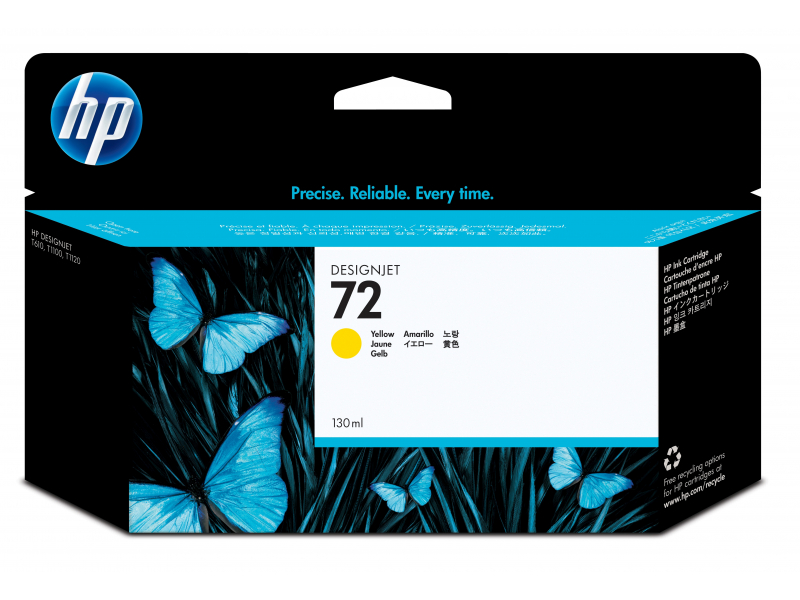HP TIN # 72 yellow C9373A