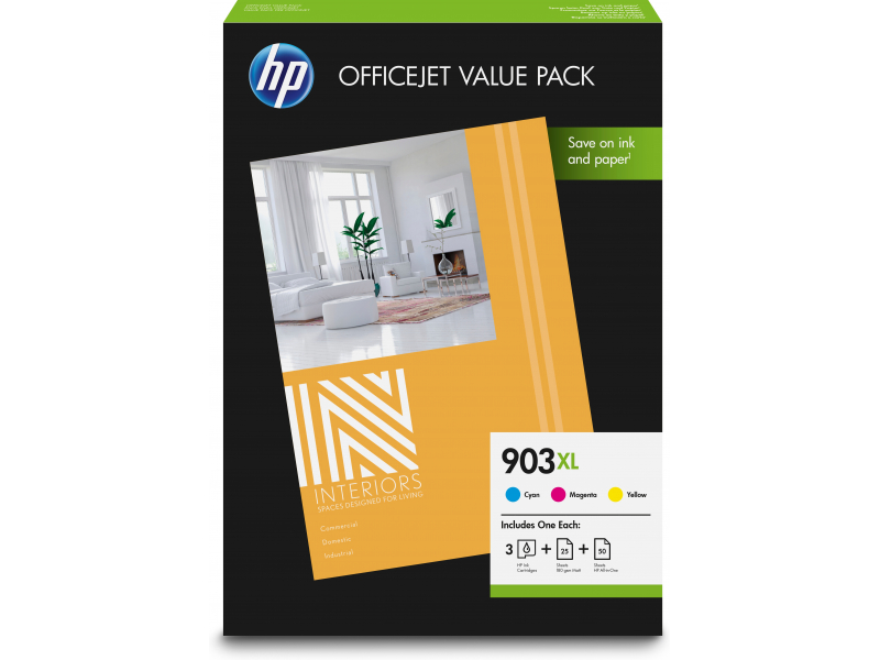 HP TIN 903XL CMY Value Pack Multipack cyan magenta yellow 1CC20AE