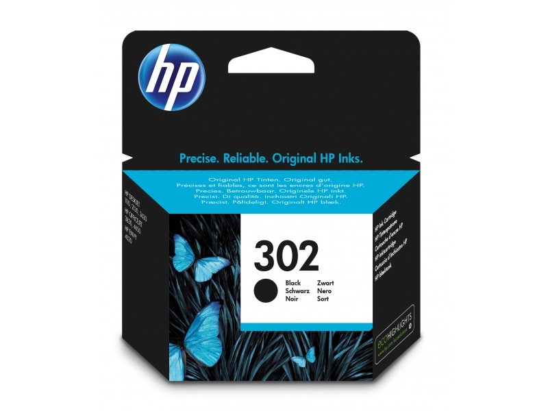 HP Tinte 302 Schwarz F6U66AE | - F6U66AE
