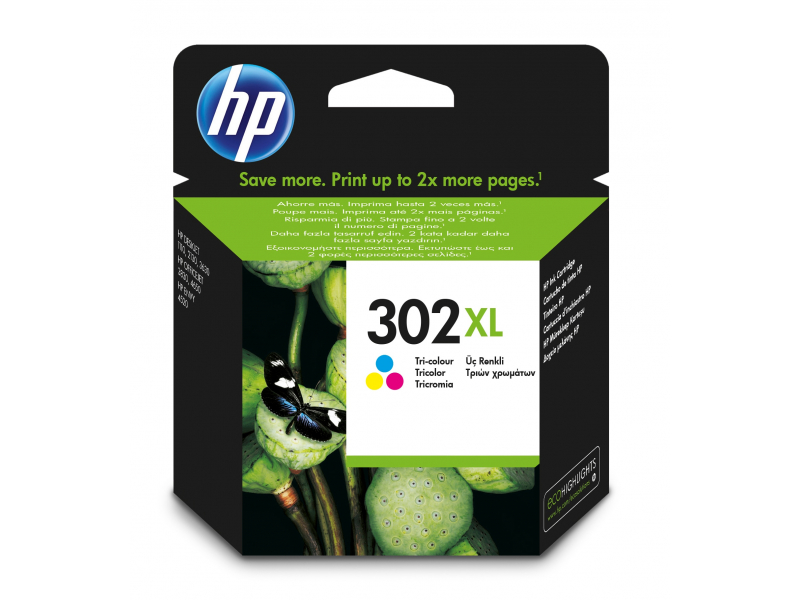 HP Tinte 302 XL*3-farbig* - Original - Ink Cartridge F6U67AE