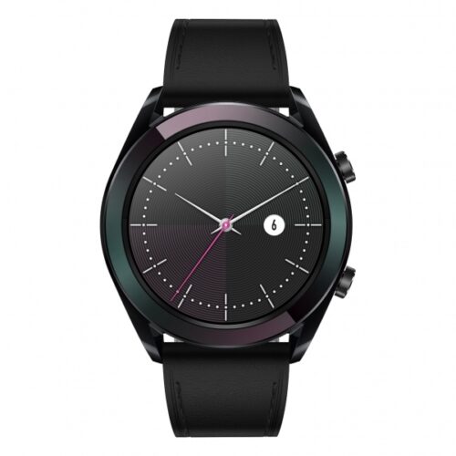 Huawei Watch GT-B19K Elegant Smartwatch 42mm pearl black DE - 55023875