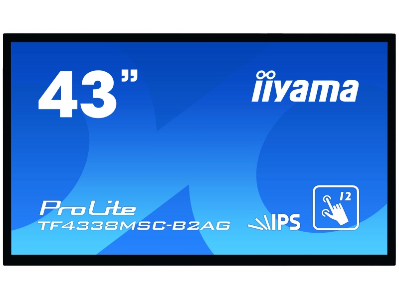 IIYAMA 107.9cm(43,0) TF4338MSC-B2AG 169 M-Touch DVI+2xHDMI TF4338MSC-B2AG