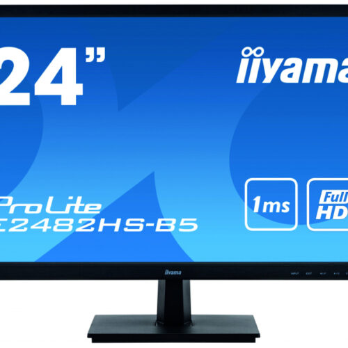IIYAMA 61.0cm (24)169 DVI+HDMI+VGA E2482HS-B5