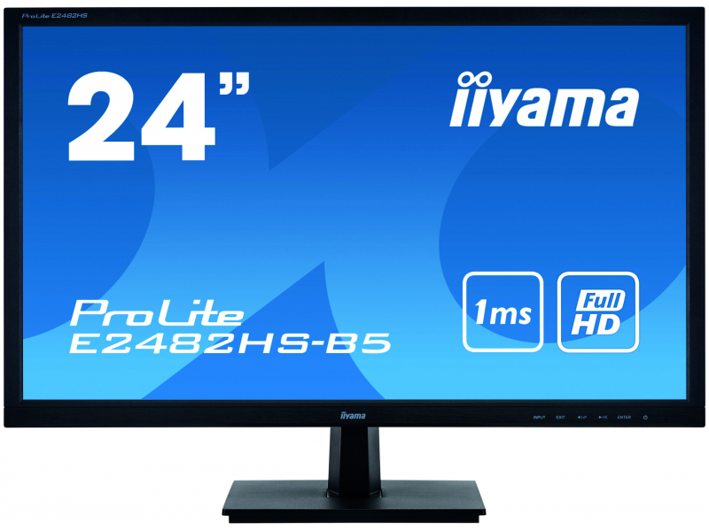 IIYAMA 61.0cm (24)169 DVI+HDMI+VGA E2482HS-B5