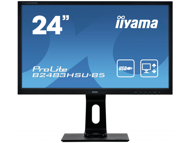 IIYAMA 61.0cm (24)169 HDMI+DP bl.lift B2483HSU-B5