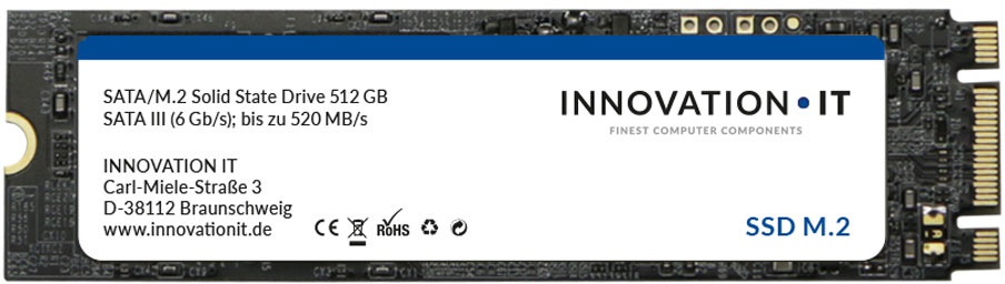 Innovation IT 00-512555 - 512 GB - M.2 - 500 MB