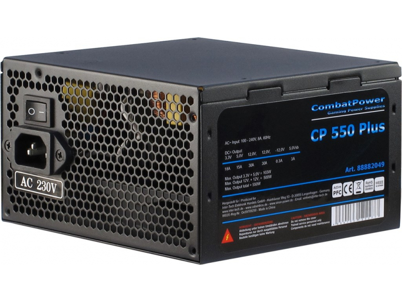 Inter-Tech 550W CombatPower CP-550W Plus ATX 88882049