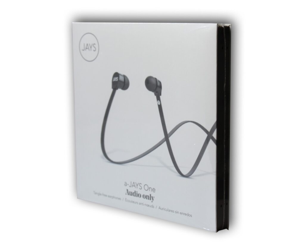 JAYS a-JAYS BLACK EARPHONES A-JAYS ONE
