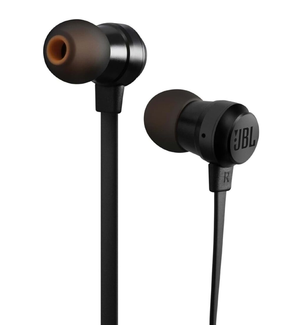 JBL T110 Black Headphone Retail Pack JBLT110BLK