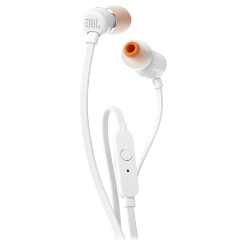 JBL T110 White Headphone Retail Pack JBLT110WHT