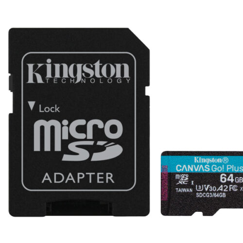Kingston Canvas Go Plus MicroSDXC 64GB + Adapter SDCG3