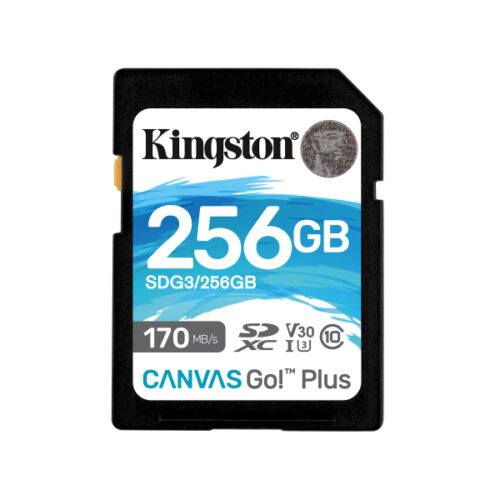 Kingston Canvas Go! Plus SDXC 256GB UHS-I SDG3