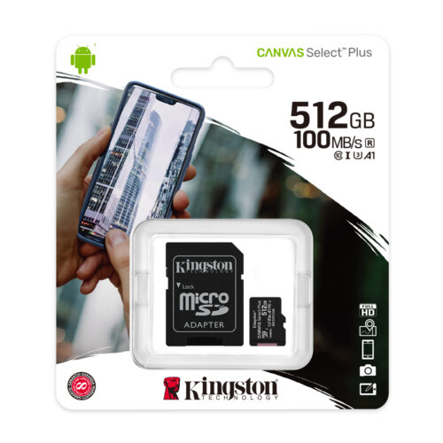 Kingston Canvas Select Plus MicroSDXC 512GB UHS-I SDCS2