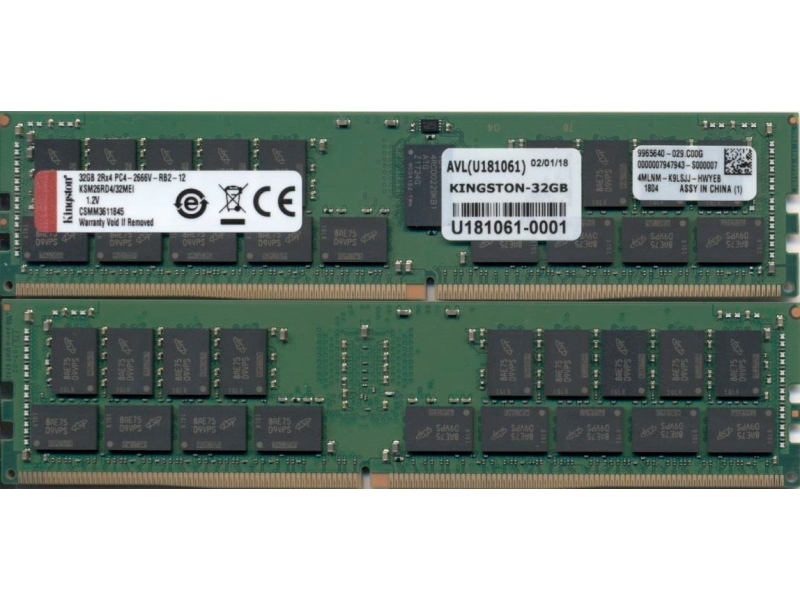 Kingston DDR4 32GB 2666 MHz Speichermodul  ECC KSM26RD4