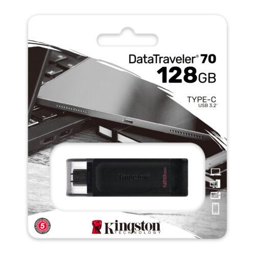 Kingston DataTraveler 70 128GB USB FlashDrive 3.0 DT70