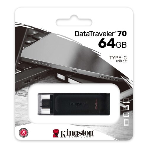 Kingston DataTraveler 70 64GB USB FlashDrive 3.0 DT70