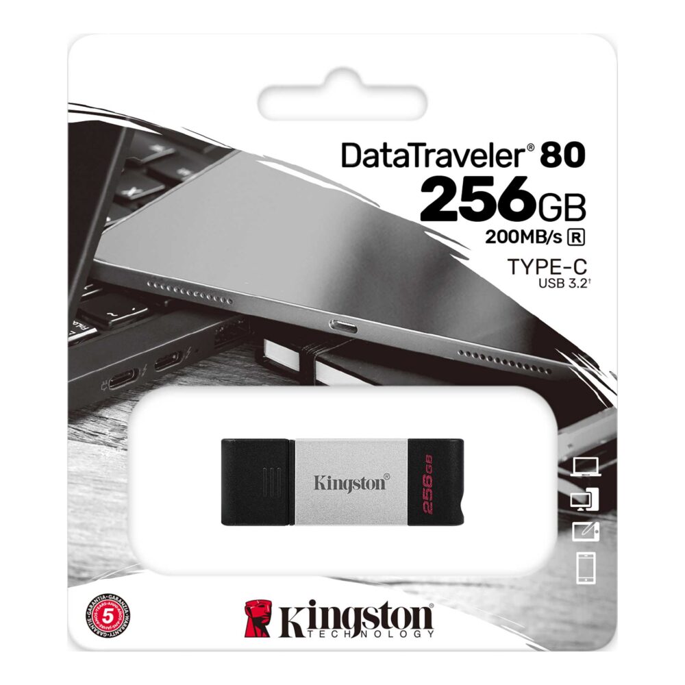 Kingston DataTraveler 80 256GB USB FlashDrive 3.0 DT80