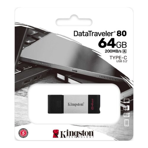 Kingston DataTraveler 80 64GB USB FlashDrive 3.0 DT80