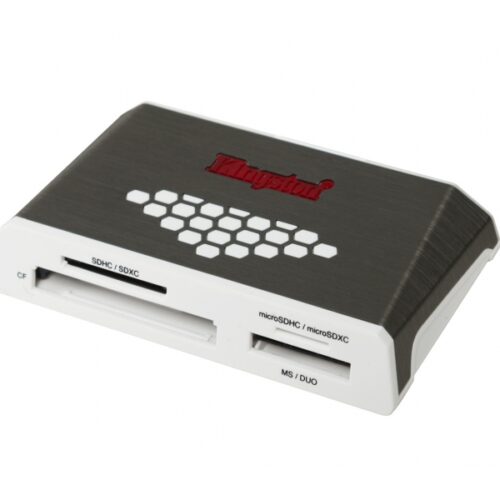 Kingston USB 3.0 High-Speed Media Reader Kartenleser Grau Weiß FCR-HS4