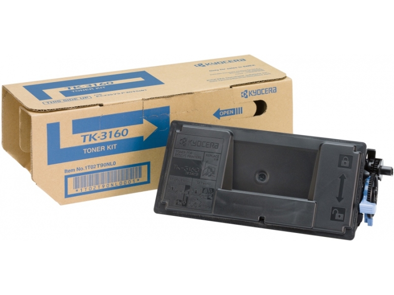Kyocera Lasertoner TK-3160 Black 12.500 Seiten 1T02T90NL1