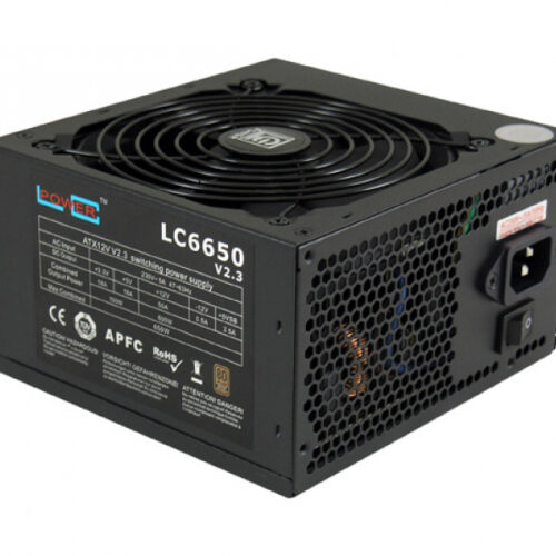 LC Power LC6650 V2.3 650 W 230 V 47 63 Hz 5 A Active 100 W LC6650 V2.3