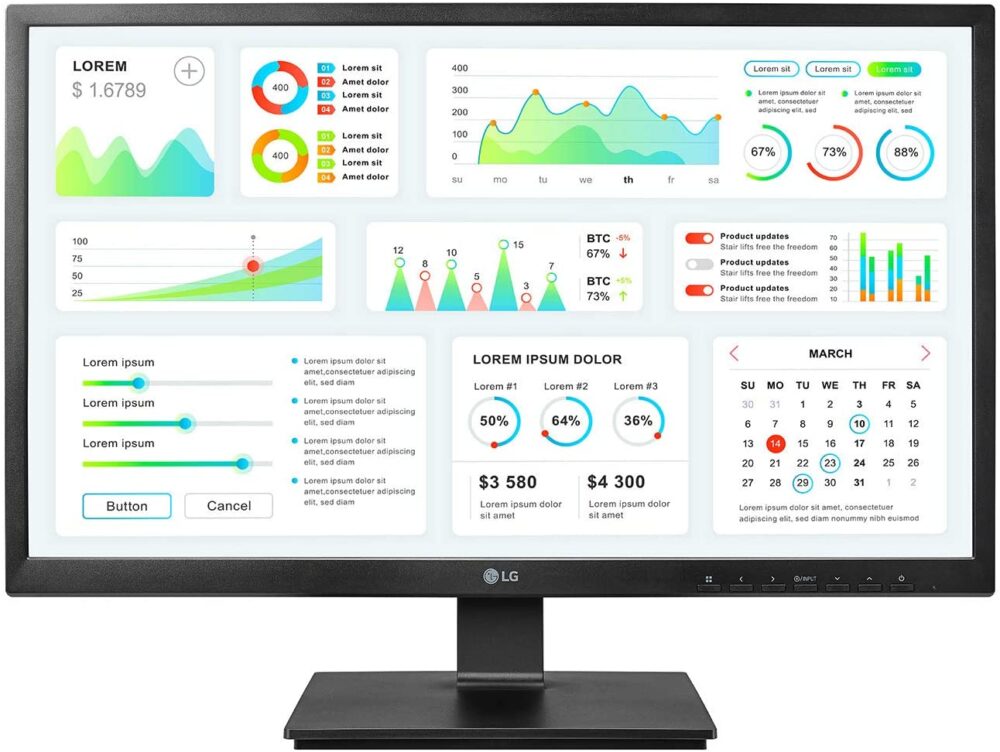 LG 24 Zero Client Monitor 24CK550Z DVI+D-Sub+USB black IPS 24CK550Z-BP