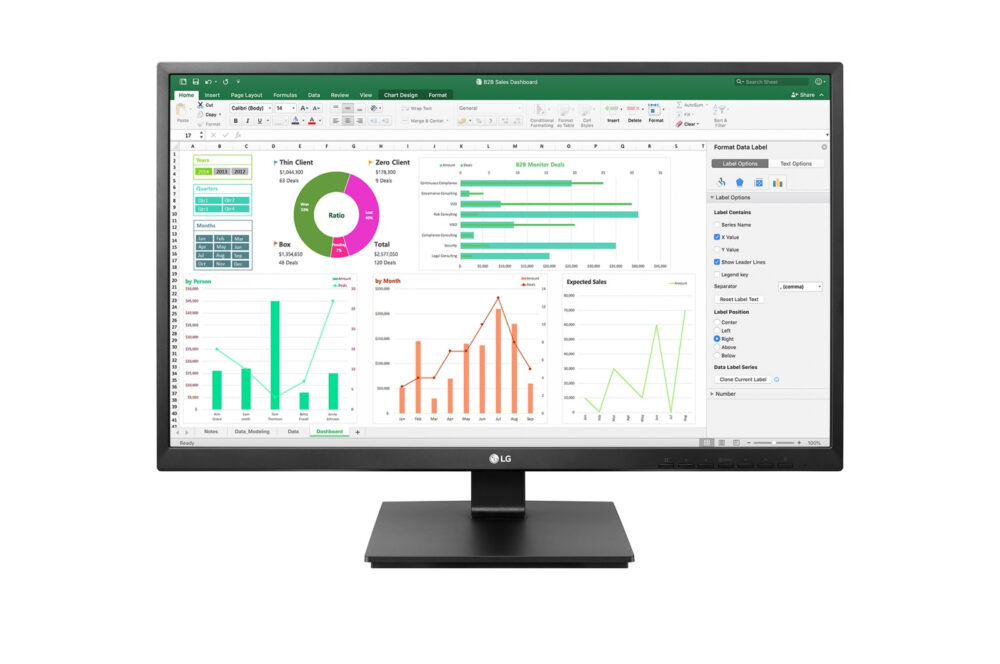 LG 68.6 cm (27inch) - 1920 x 1080 pixels - Full HD - LCD Black 27BN650Y-B