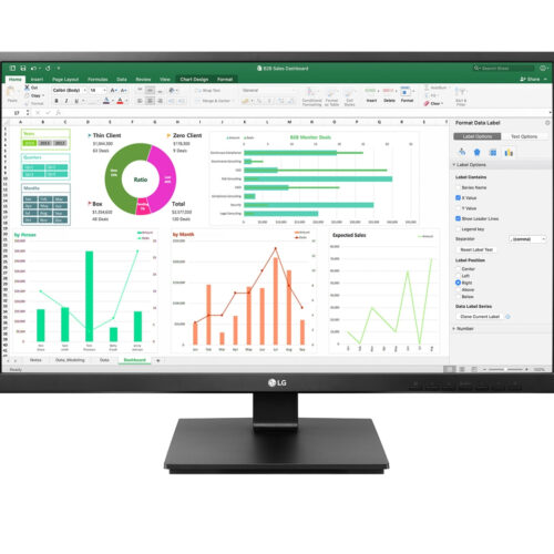 LG 68.6 cm (27inch) - 1920 x 1080 pixels - Full HD - LCD Black 27BN650Y-B