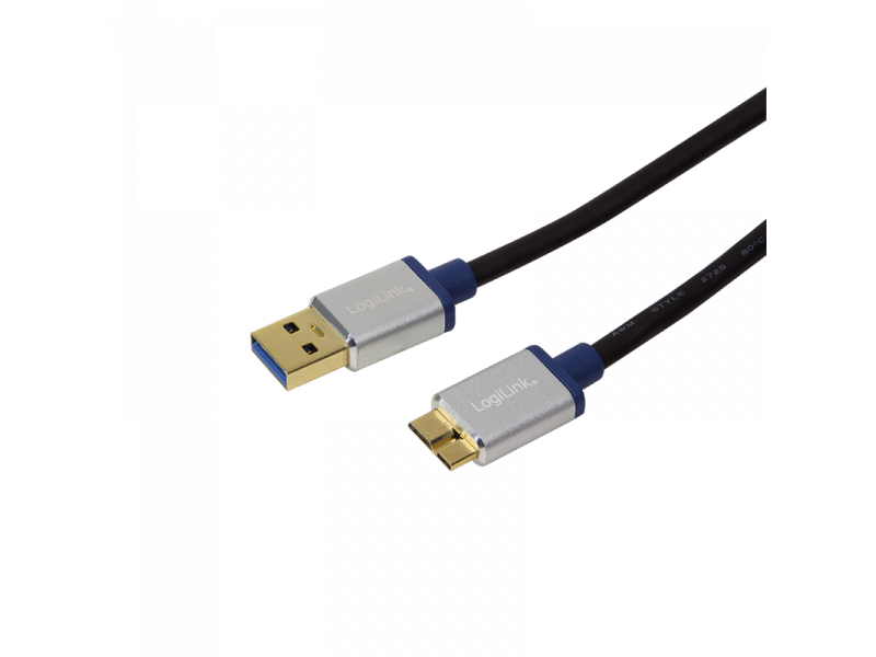 LOGILINK Premium USB 3.0 USB-A Stecker auf Micro-B Stecker, 2m (BUAM320)