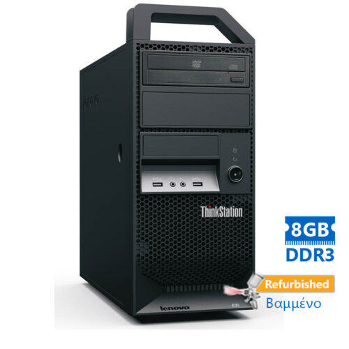 Lenovo E20 Tower Xeon X3460(4-Cores)/8GB DDR3/250GB/Κάρτα Γραφικών/DVD/7P Grade A+ Workstation Refur