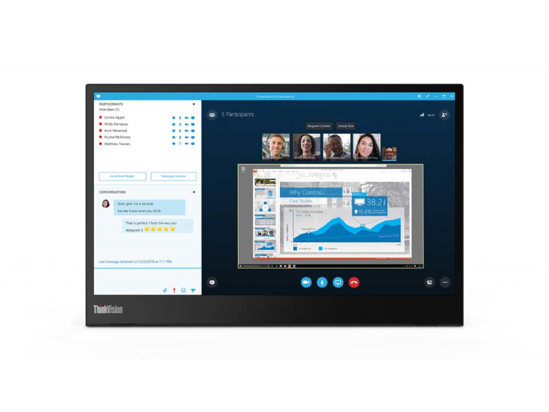 Lenovo ThinkVision M14(14,0) Mobile-Monitor USB-C 61DDUAT6EU