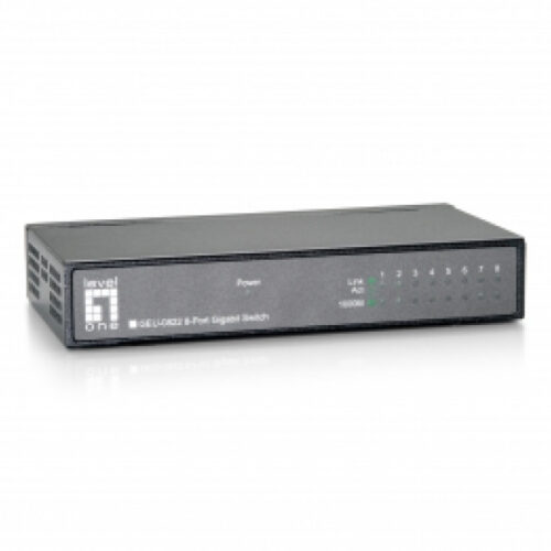 LevelOne Switch 8x GBit MetallgehÃ¤use Unmanaged - GEU-0822